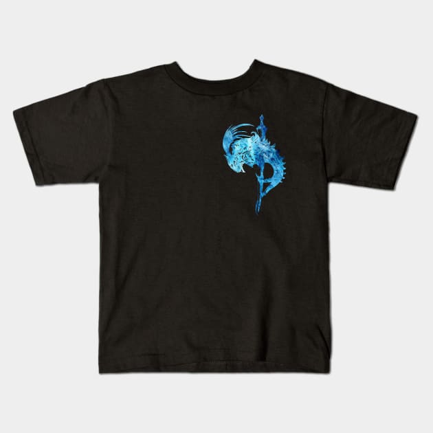 ice knight art Kids T-Shirt by Hedgeh0g